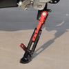 Motorcycle Extendable Stand Holder E-Bike Scooter Replacement Kickstand Adjustable Foot Side with Spring and Screws