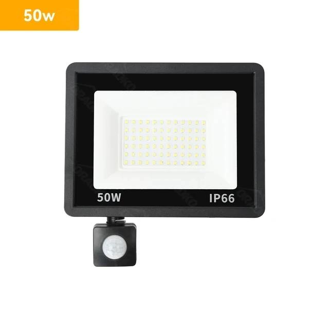 LED Floodlight PIR Motion Sensor White/Warm White IP66 AC220V Exterior Projector Spotlight SMD2835 Outdoor Lighting Floor Lamp