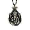Vintage Retro Ganesha Elephant Head God Buddha Pendant Necklace Chain Wealthy Rich Unisex Men Women Fashion Gothic Amulet Talisman Jewelry Party Gift