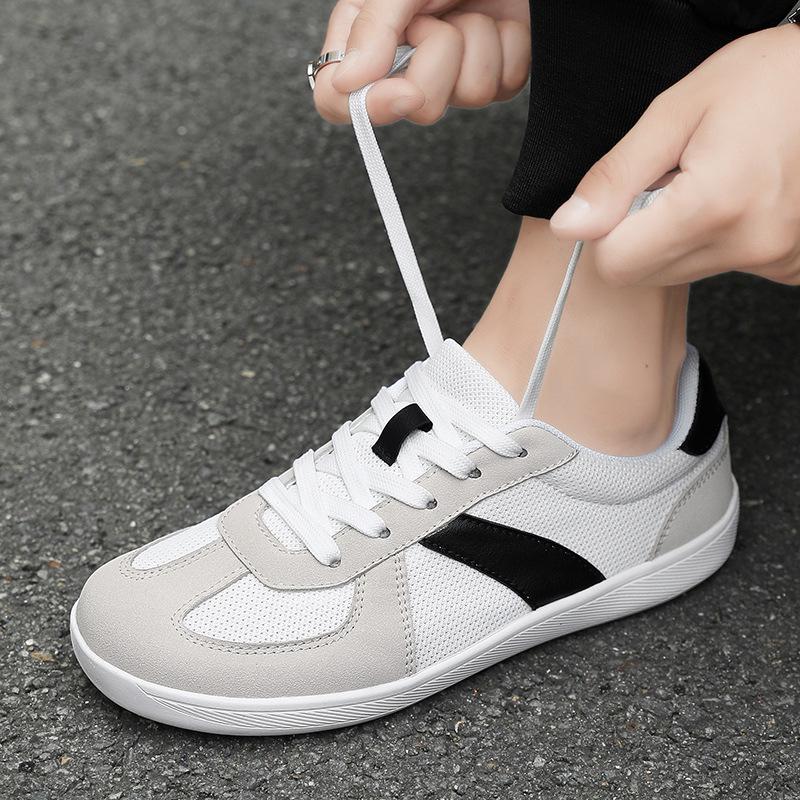 Men's Cross-Border Lightweight Luxury Mesh Barefoot Running Shoes: Plus Size, Breathable, Casual, Outdoor Off-Road Sneakers.