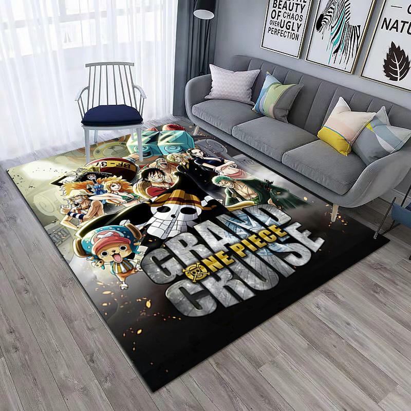 Starring the Japanese Cartoon ONE PIECE Monkey D. Luffy Carpet Is Suitable for Living Room and Bedroom Doormats Office Balcony Decorative Carpet V20