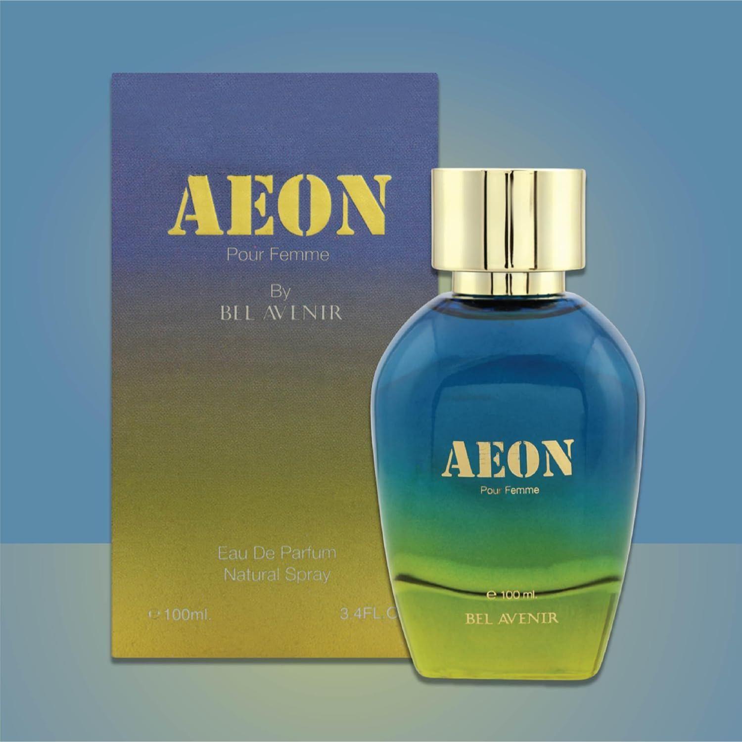 BEL AVENIR AEON Pour Femme For Women | Eau De Perfume - (Floral Aqua Notes) 100ml
