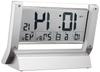 Seiko Clock Table Clock Hybrid Solar Radio Digital Calendar Temperature Humidity Display Silver Metallic SQ690S SEIKO