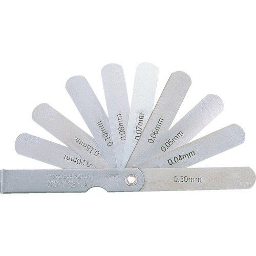 

TRUSCO Feeler Gauge Width Length 150 Range T150MH 12.7 0.10~1.00