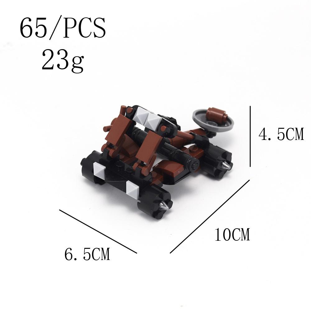 Building Block Medieval Weapon Ancient Siege Ladder Car Ancient War Weapon Scene Ornament