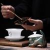 1/4pcs Cat Tea Pet Ceramic Ornament Craft Desktop Decoration Jun Porcelain Cat Tea Pet Chinese Style Lazy Cat Car Ornament