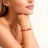Elegante Braccialetto in Corda Sottile Grado A 3mm Uomo Donna Acciaio Inossidabile Inossidabile Charms Filo Rosso Portafortuna Braccialetto Braccialetto dell'Amicizia Regalo