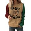 Women Christmas Printed Sweatshirts Fashion Long Sleeved T-shirt Round Neck Hoody Women's Hoodies Female Tops