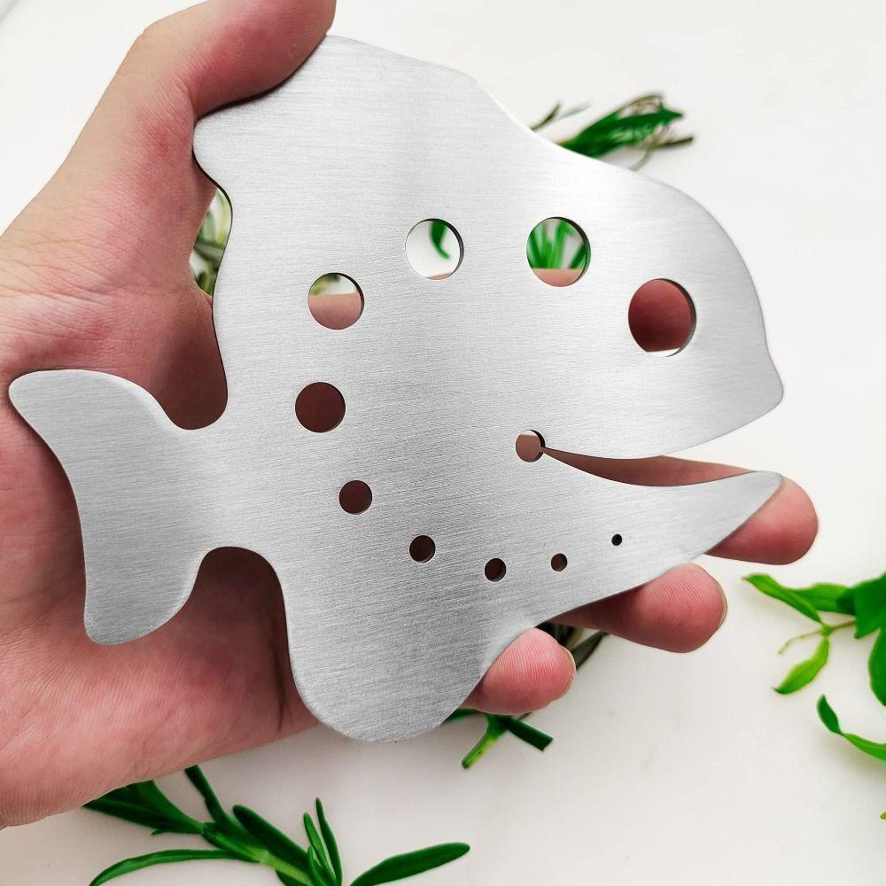 Stainless Steel Vegetable Leaf Separator 11-Hole Leaf Stripper Tool for Preparing Leafy Greens