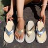 Women's Summer Minimalist Flat Thong Sandals Comfortable Slip On Beach Flip Flops Lightweight Casual Footwear for Daily Wear