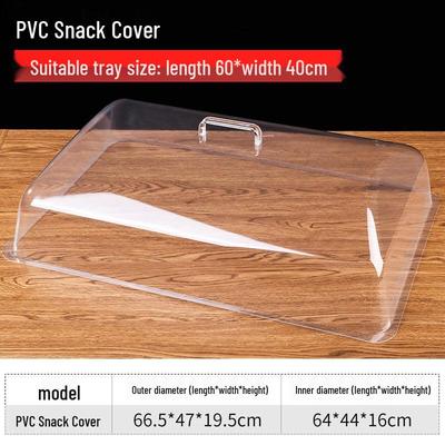 PET Transparent Rectangular Food Tray Cover