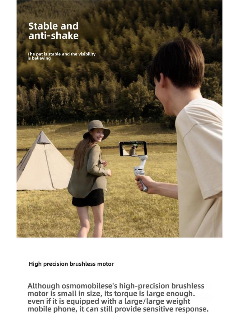 DJI Osmo Mobile SE Handheld-Gimbal: Tragbarer, faltbarer Selfie-Stabilisator mit Verwacklungsschutz