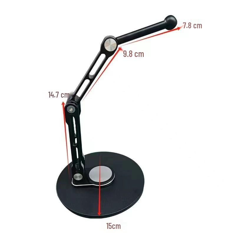 Suport Monitor Industrial cu Touchscreen Ajustabil 17.3” cu Cap Universal cu Bilă și Compatibilitate VESA 75-100