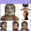 Máscara de Halloween Annabelle Terror Látex Cosplay Adereços de Chapelaria Fantasia Assustadora