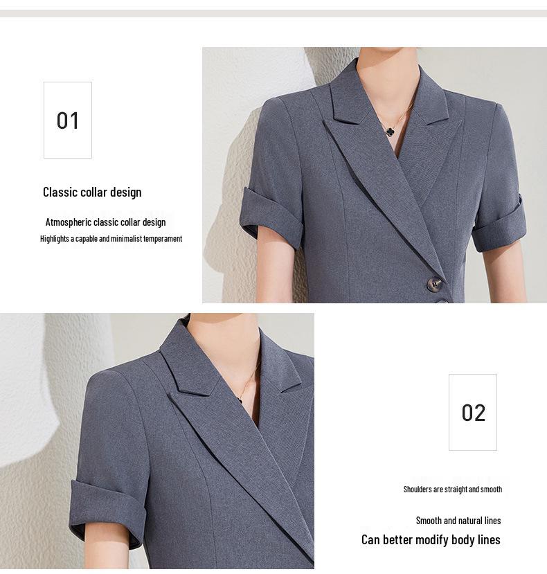 Goddess Style Professional Women's High-End Suit Skirt Set - Elegant Workwear for Mature Women