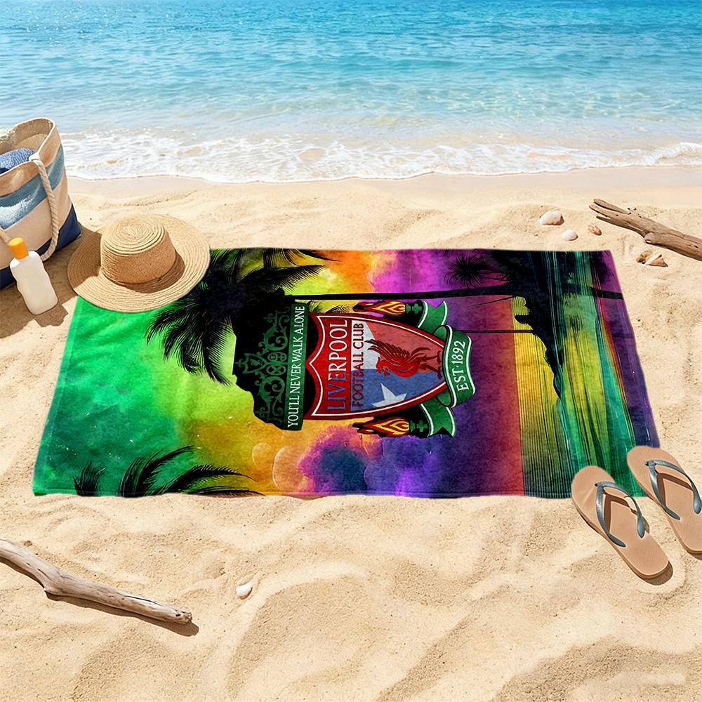 Liverpool Football Club Beach Towel Quickdry Soft Microfiber Comfortable Lightweight