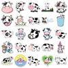 50 HD Cartoon Cow Stickers: Waterproof, Exquisite, Ideal for Notebooks and Luggage