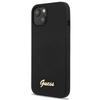 Guess Guhmp13Mlslmgbk Iphone 13 / 14 /6.1 Black/Czarny Hardcase Silicone Script Gold Logo Magsafe