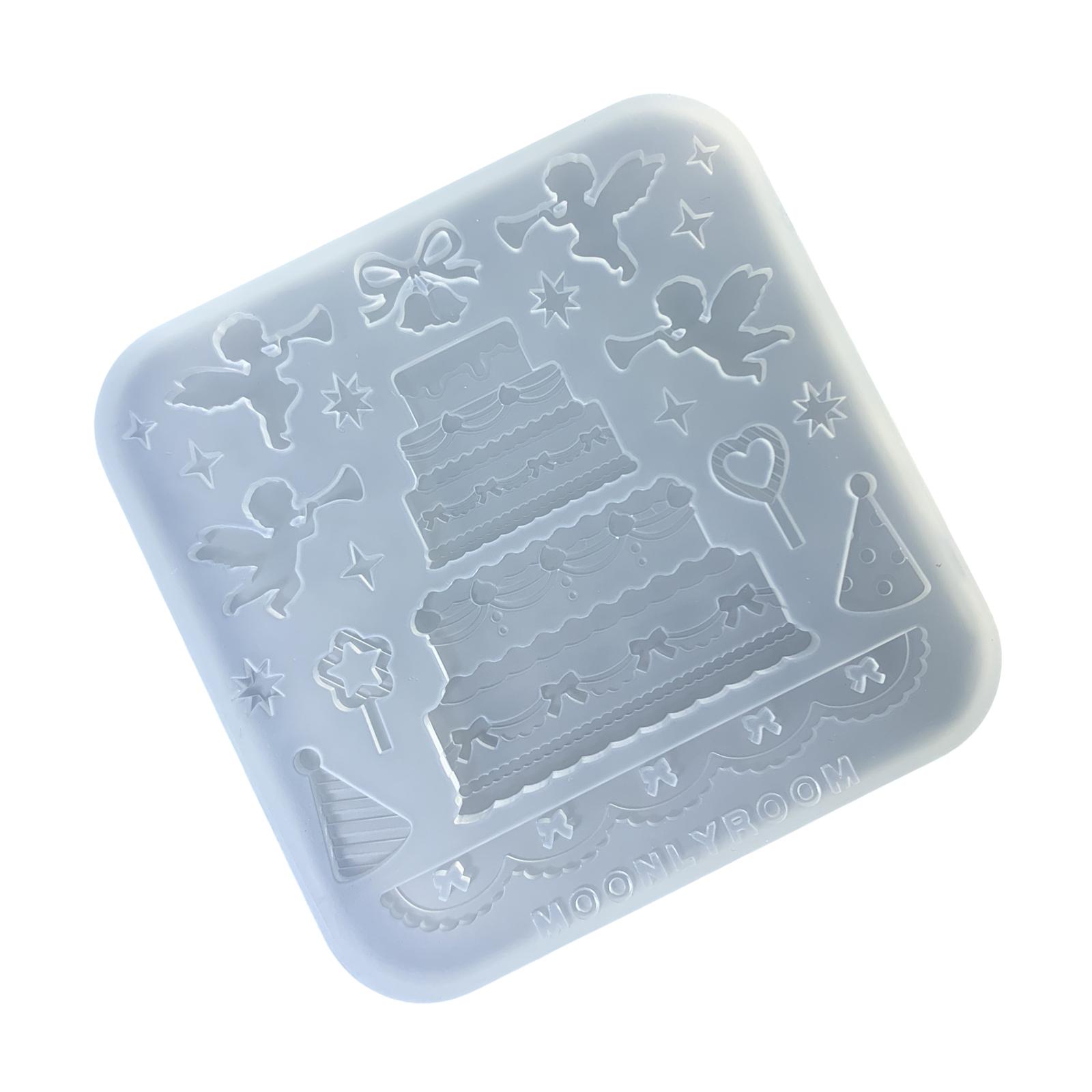 

Гибкие силиконовые формы Многослойные аксессуары для торта Эпоксидная смола Орнамент Подвеска Форма Практичный инструмент для изготовления ювелирных изделий