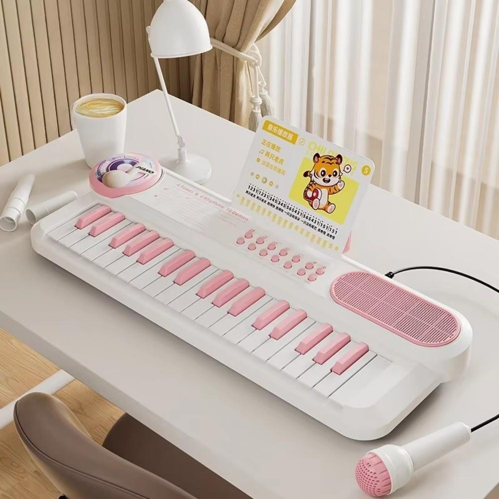 Multifunctional Musical Toy with Microphone Electronic Piano Kids Piano Keyboard  Early Learning