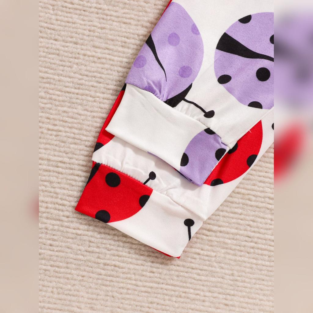 Alphabet Print Baby Romper Set - Bow Pants Two-Piece Outfit
