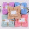 Set prosop de baie din fleece de corali - Absorbant, fără scame, moale și prietenos cu pielea pentru bărbați și femei (2 bucăți)