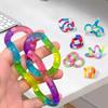 Deformable Rope Knot Stress Relieving Toy Deformation Rope Educational Tangle Fidget Toy Gift for Kid Juguetes Antiestrés