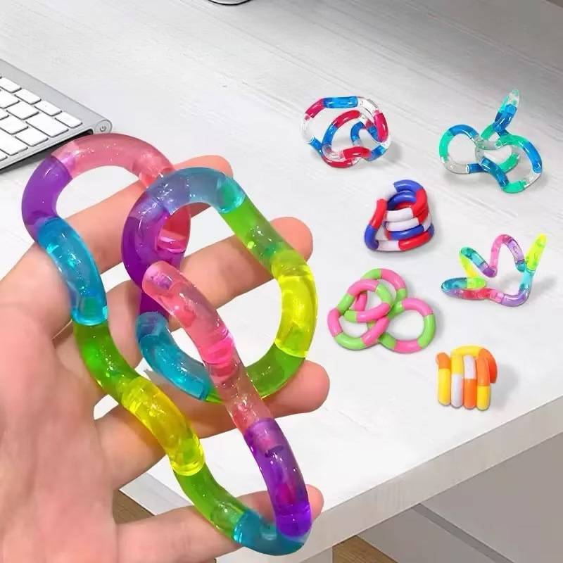 Deformable Rope Knot Stress Relieving Toy Deformation Rope Educational Tangle Fidget Toy Gift for Kid Juguetes Antiestrés