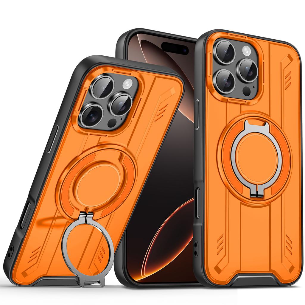 New Designer Luxury Anti-Fall Magnetic Mobile Phone Cases for iPhone 17 13 Pro 15 Plus 16 Pro Max Hidden Bracket Electroplate