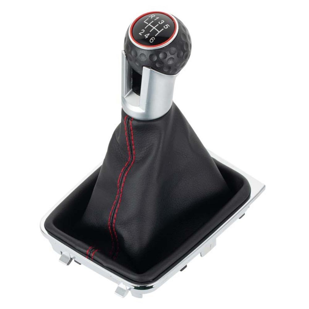 5 6 Speed PU Leather Gear Shift Knob For VW Golf 7 A7 MK7 GTI GTD Level Shift Car 2013-2018