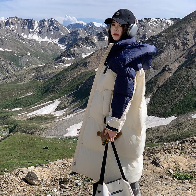 

New Cotton-padded Jacket Women s Winter Long Korean Loose Coat Padded Cotton-padded Casual Cotton-padded Jacket L