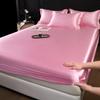 Luxe Mulberry Zijden Beddengoed Set Effen Kleur Zijden Hoeslaken Zacht Glad Satijnen Beddengoed Luxe Zijdezacht Elastisch Laken