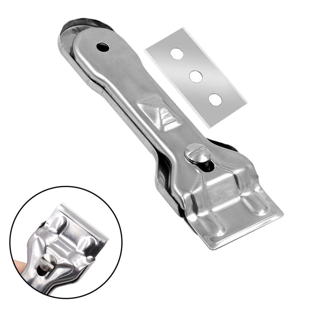 Hand Tools Scraper Cleaner Home Ceramic Cleaner Glass Hob Scraper Multifunction Silver With 1pc Blade Brand New