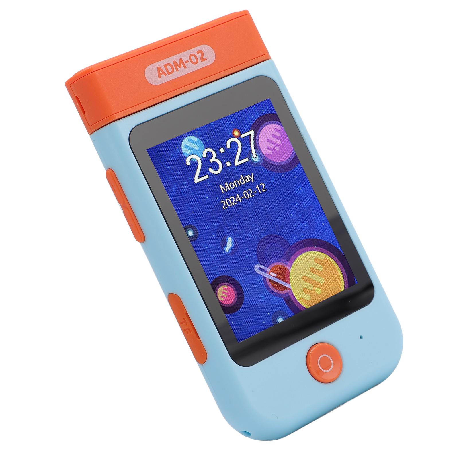 

Детский игрушечный смартфон 2,8 дюйма, поворотная камера на 180 градусов, видео 1080P, портативный игрушечный телефон для малышей, свет Cat blue