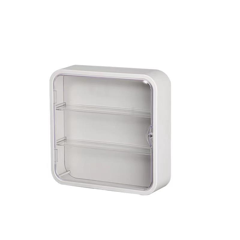 Large Capacity Transparent Wall-Mounted Figurine Display Rack with Dustproof Storage