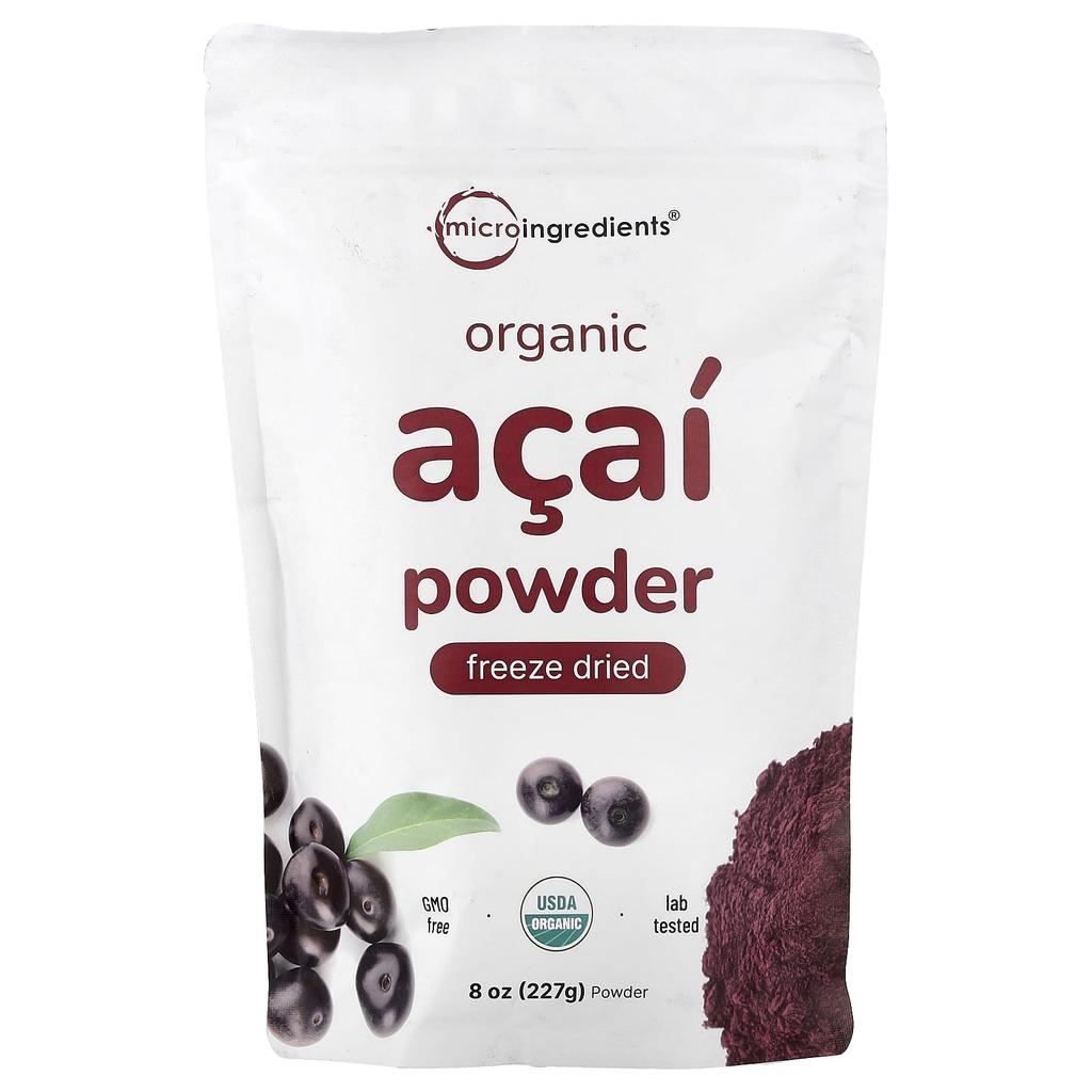 Micro Ingredients, Organic Acai Powder, Freeze-Dried, 8 oz (227 g)