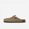 Birkenstock Boston Soft Footbed Suede Taupe