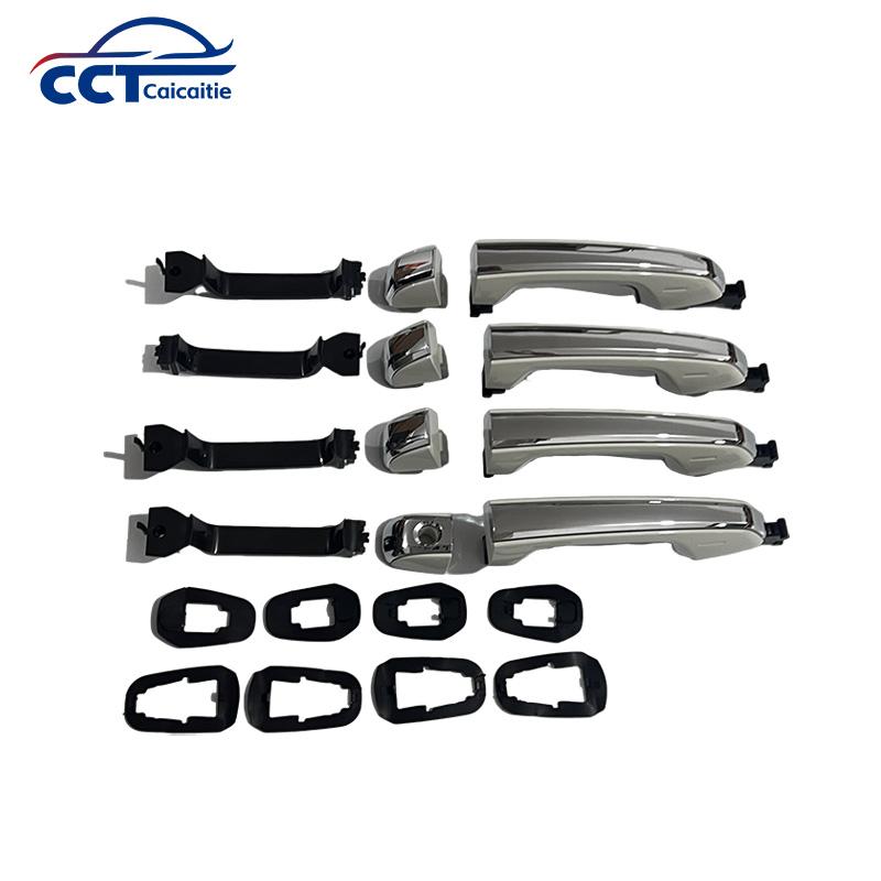 Chrome Door Handle Cover Exterior Door Handle Cover for Toyota LX570 16+Land Cruiser LC200 16+ Prado 10+ GX460 10+ 4 Runner 19+