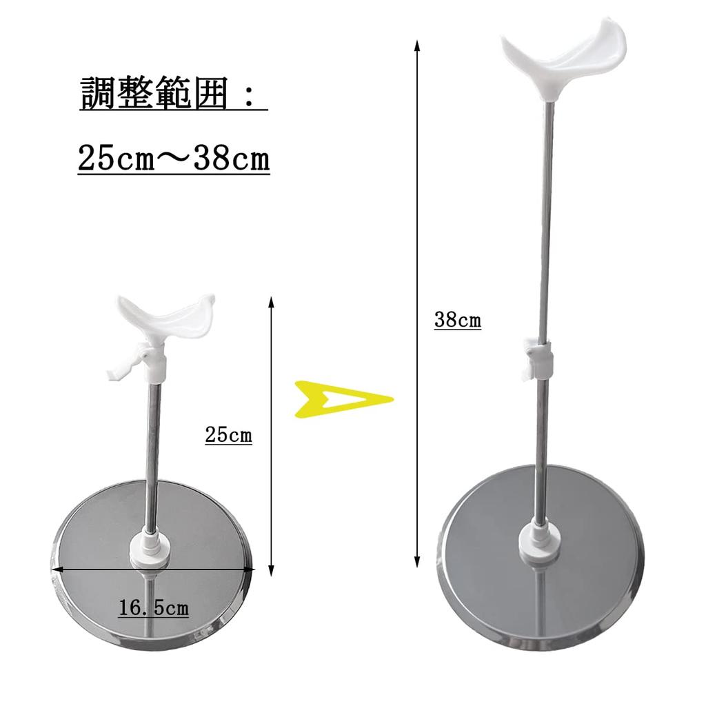 Stainless Steel Doll Base, Display Stand for 1/3 Scale BJD/SD Dolls, Accessory