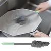 Ergonomic Long Handle Stainless Steel Scouring Ball Brush Random Color Suitable for Easily Kitchen Surfaces Cleaning