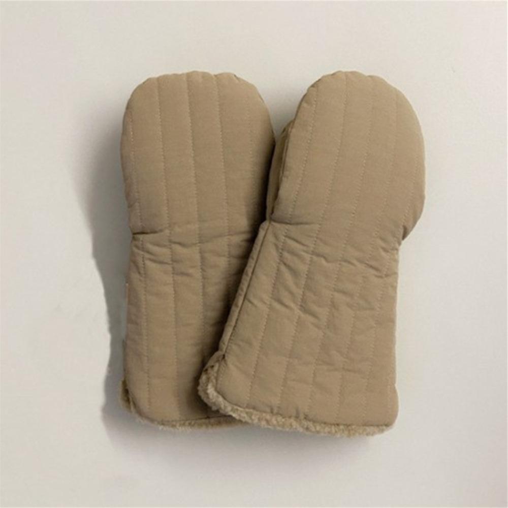 

Windproof Baby Stroller Gloves Fleece Lined Baby Stroller Mittens Outdoor темного кольору хакі