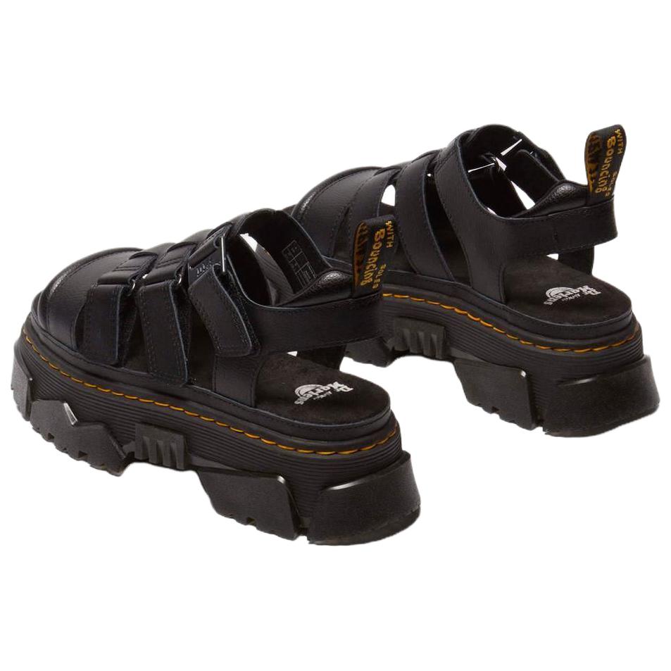 Dr.. Martens Mattison 3 PU Deri Minimalist Rahat Roma Sandaletleri Kadın sandaletleri Siyah 40891001