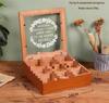 Mori-Style Solid Wood Dessert Stand Set - 11 Pieces for Weddings, Engagements, Banquets, or Coffee Breaks