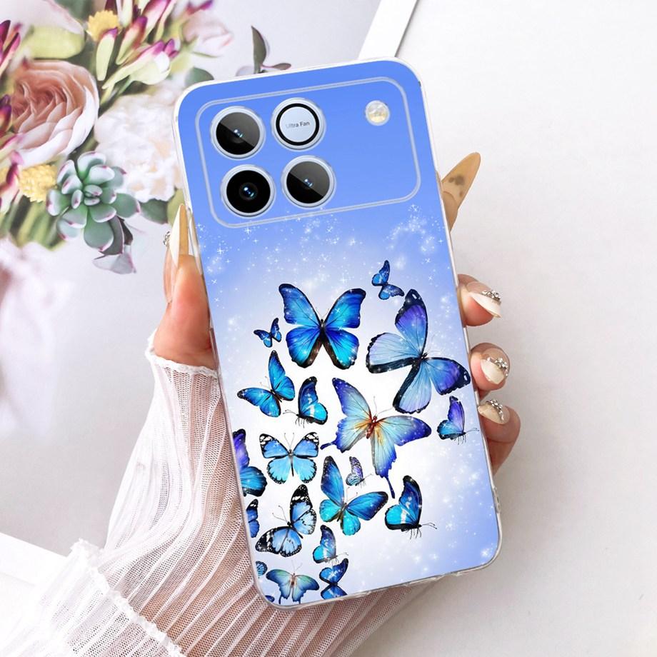 Flower Cartoon Fashion Design Phone Case For Honor Win AAP-AN00 Funda Soft Liquid Silicone Shockproof Back Cover