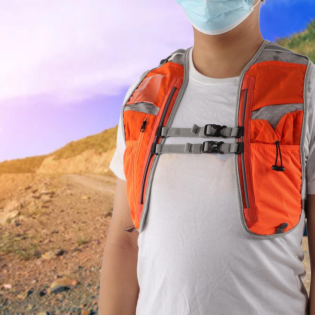 Sports Running Vest Breathable Mesh Running Hydration Vest for Riding Hiking Mountaineering