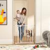Stair Safety Gate Barrier Gate Without Drilling with Automatic Closing for Children Kitchen Stairs 76-88 X 76 Cm White