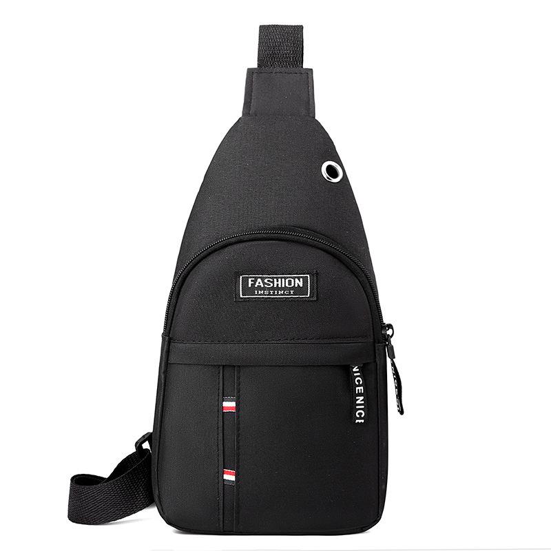 Men's Breast Bag Oblique Span Bag, Travel Small Backpack Oblique Backpack Men's Bag Sports Korean Version Breast Bag