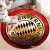 FC Bayern Munchen Custom Name Round Area Rug,Carpet Rug for Living Room Bedroom Sofa Playroom Decor,Non-slip Floor Mat