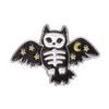 Black Cat Adorable Skull Bat Pumpkin Dog Pin In Alloy With Colorful Finish For Unisex Statement Fashion