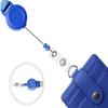 PU-Leder-Ausweishalter mit ausziehbarem Lanyard, Kartenhalter, Namensschild, Schul- und Bürobedarf